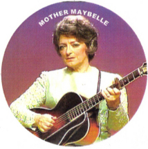 Maybelle Carter playing guitar