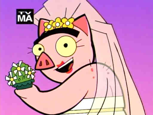 blushing bride Spanky Ham