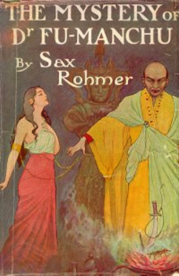 First edition cover of the first Fu Manchu book