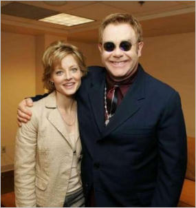 Jodie Foster and Elton John