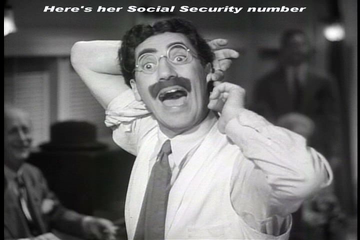 Groucho Marx singing "Lydia the Tattooed Lady"