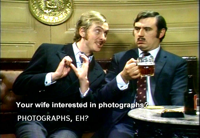 Eric Idle and Terry Jones - Monty Python 'Nudge Nudge' sketch