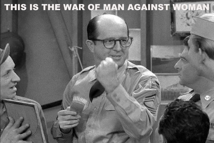 Phil Silvers in the war of man against woman