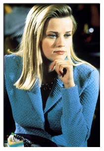 Reese Witherspoon in a blue jacket