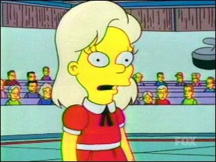 Reese Witherspoon's Greta Wolfcastle character on The Simpsons