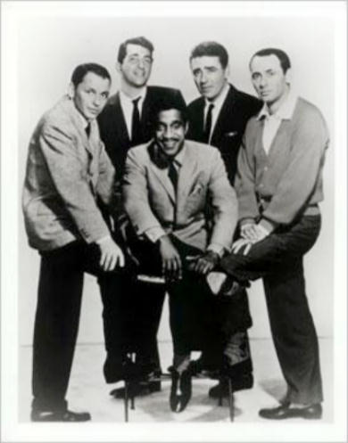 Frank Sinatra, Dean Martin, Peter Lawford, Joey Bishop and Sammy Davis Jr - the Rat Pack