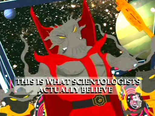 South Park explains the Scientologists' Xenu story