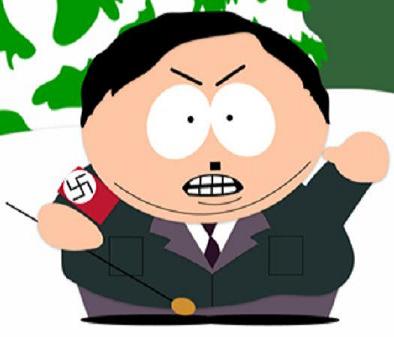 Eric Cartman as his hero Adoph Hitler