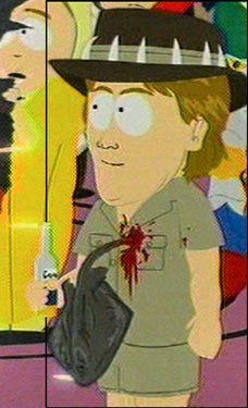 Steve Irwin in South Park hell
