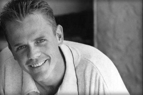 black and white photo of smiling Christopher Titus