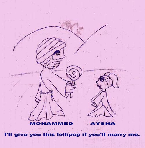 Mohammed and Aysha cartoon
