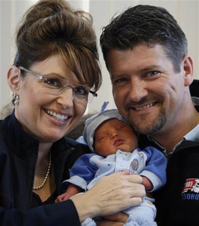 Sarah Palin, Todd Palin, and Trig Palin