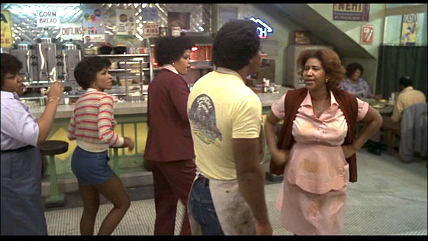 Aretha Franklin in The Blues Brothers movie