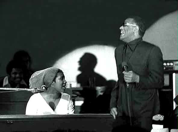 Ray Charles and Aretha Franklin photo