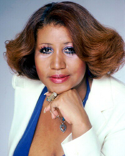 Aretha Franklin with the raccoon eyes