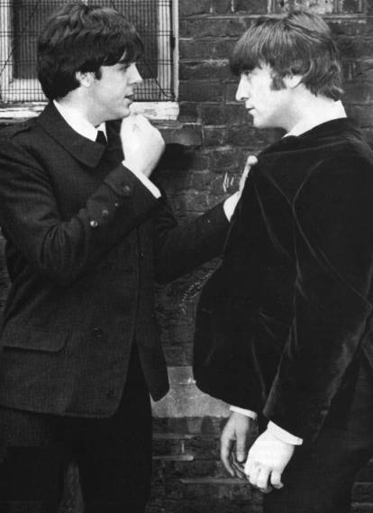 Paul McCartney is going to beat up John Lennon.  He probably should have a time or two.