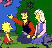 Paul and Linda McCartney on The Simpsons