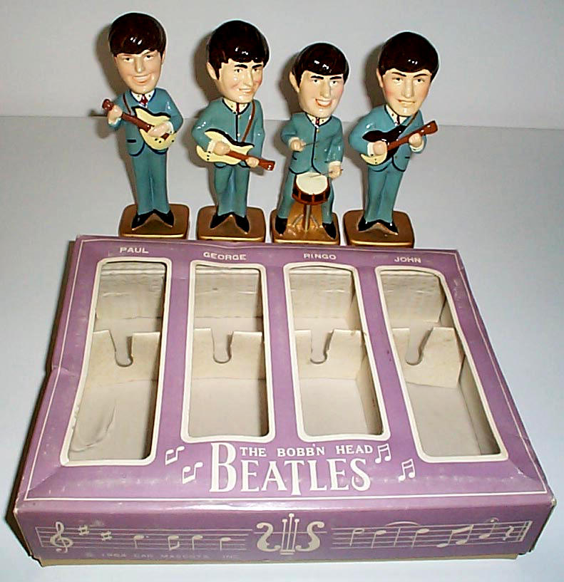 bobble head Beatles dolls