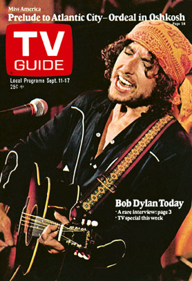 Bob Dylan on the cover of TV Guide