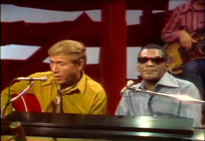 Buck Owens singing with Ray Charles