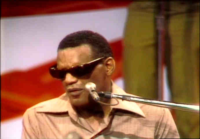 contemplative Ray Charles image from Hee Haw