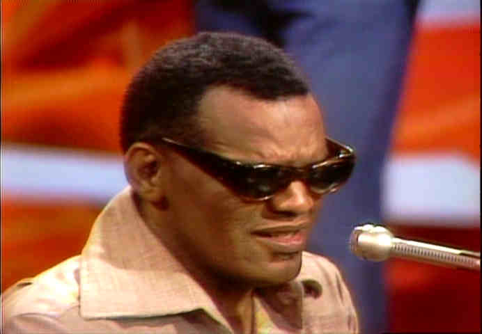 close up of Ray Charles on Hee Haw