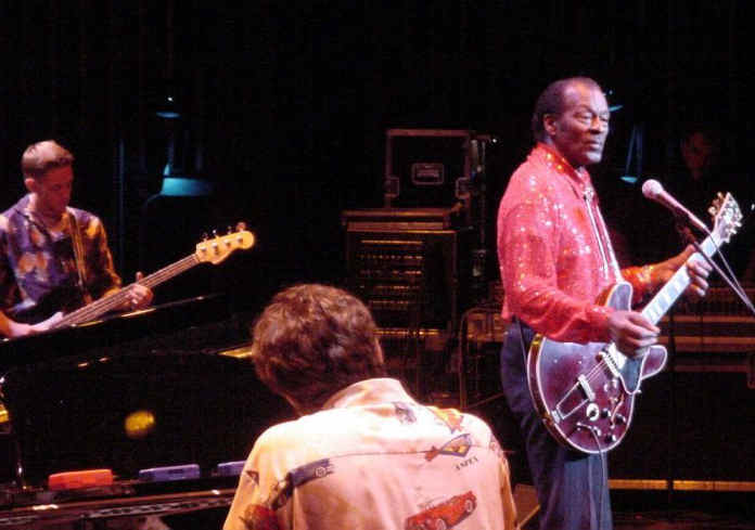 old Chuck Berry on stage