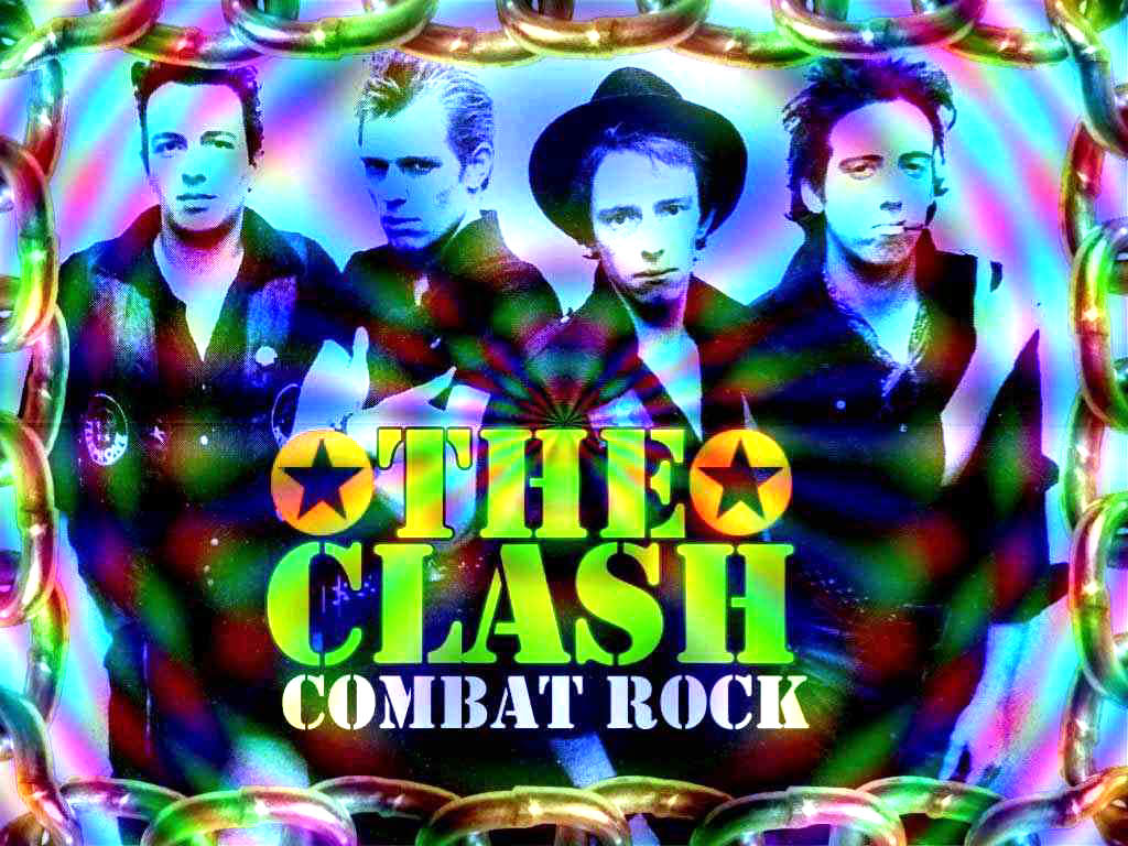 groovy psychedelic desktop image of The Clash