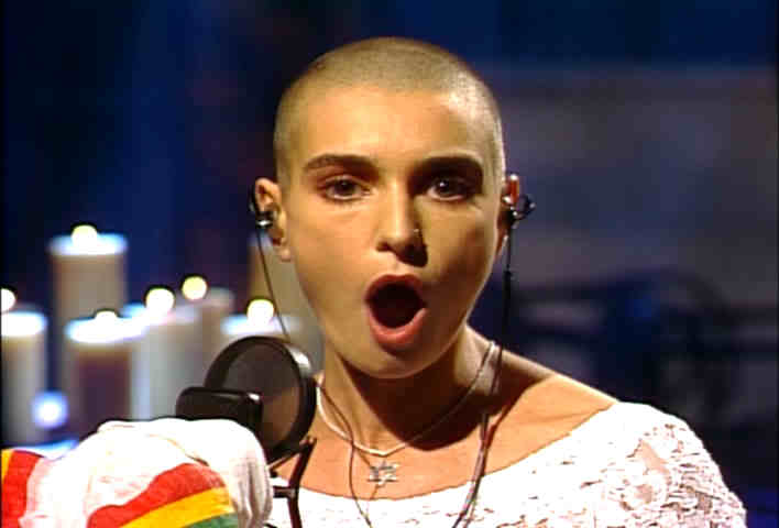 Sinead O'Connor opens wide for Pope John Paul