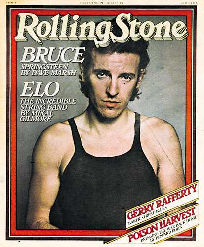 Bruce Springsteen on the cover of Rolling Stone