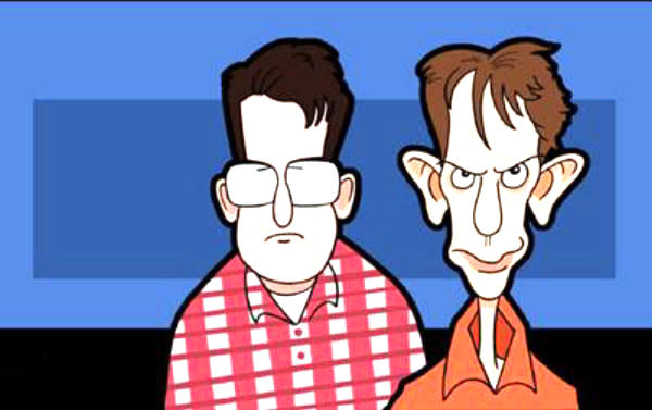 caricature of They Might Be Giants